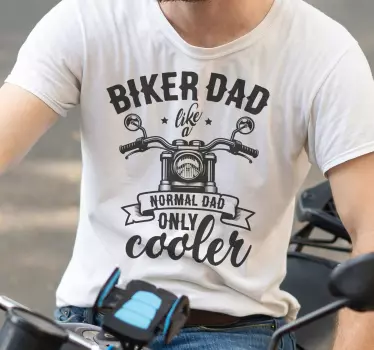 t-shirt do dia dos pais do pai motociclista - TenStickers