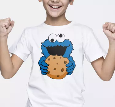 t-shirt do monstro do biscoito - TenStickers
