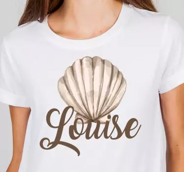 T-shirt em concha personalizada - TenStickers