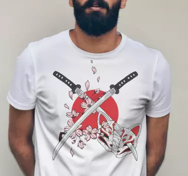 T-shirt espadas e máscara - TenStickers