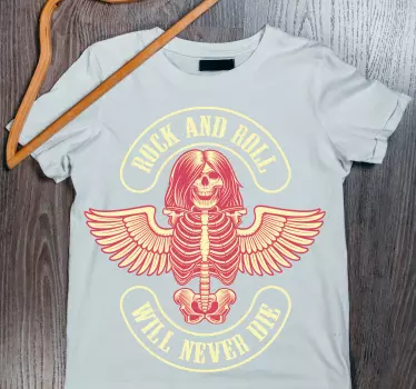 T-shirt espírito do rock e do roll - TenStickers