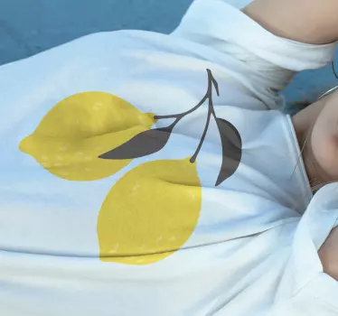 T-shirt estampa de fruta limão - TenStickers