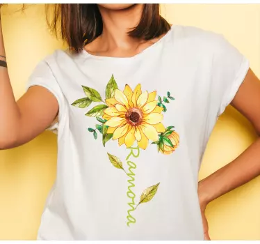 T-shirt estampa de girassol - TenStickers