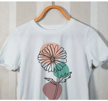 T-shirt estampa floral inspiradora - TenStickers