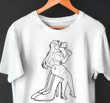 T-shirt estilo elegante de salto alto - TenStickers