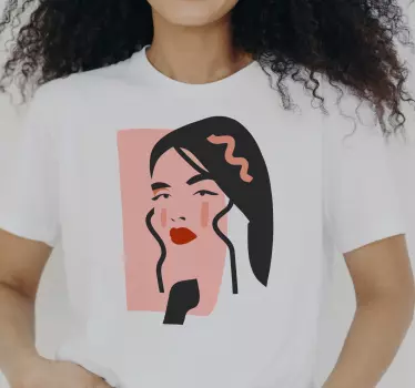 T-shirt estilo retrato marcante - TenStickers