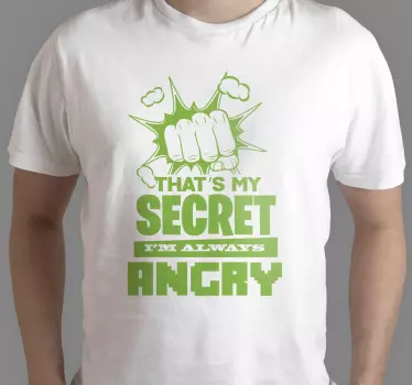 t-shirt estou sempre com raiva - TenStickers