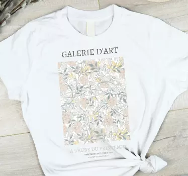 T-shirt galeria de arte floral - TenStickers