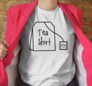 T-shirt humor inspirado em chá - TenStickers