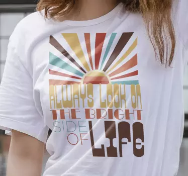 T-shirt inspiração do lado brilhante - TenStickers