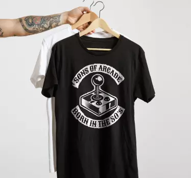 T-shirt jogadores de arcade dos anos 80 unam-se - TenStickers