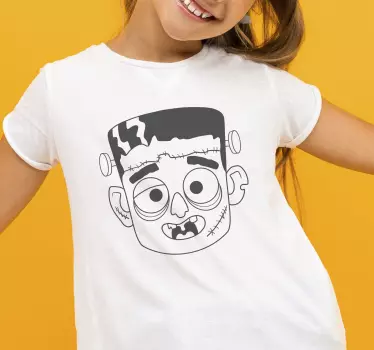 t-shirt kid frankestein halloween - TenStickers