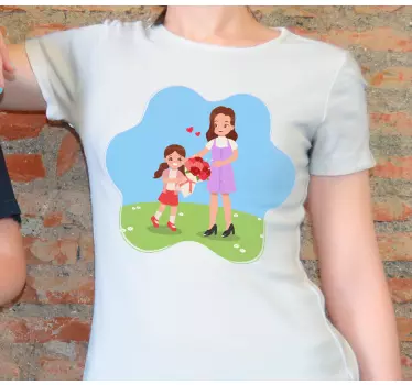 T-shirt mães e filhas amor de mãe e filha - TenStickers