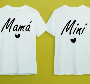T-shirt mães e filhas combinando com mamãe - TenStickers