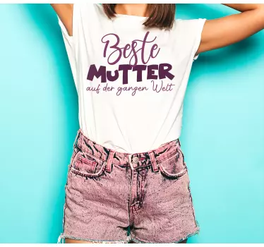 T-shirt mães e filhas melhor mãe de todas - TenStickers