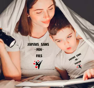 T-shirt mães e filhas momentos divertidos em família - TenStickers