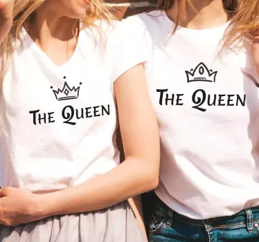 T-shirt mães e filhas roupas iguais de rainha - TenStickers