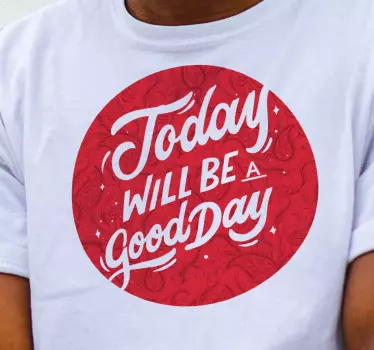 T-shirt mensagem de vibrações positivas - TenStickers