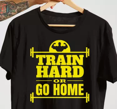 T-shirt motivação para treinar com foco - TenStickers