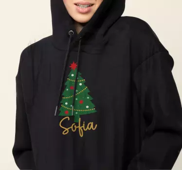 T-shirt natal oi, meu nome é Fir. - TenStickers