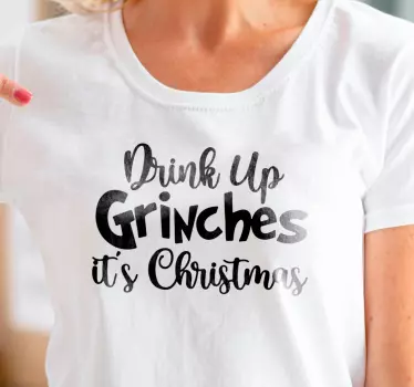 T-shirt natal roupa temática do grinch - TenStickers