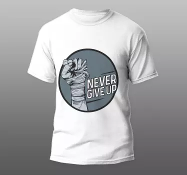 T-shirt nunca desista da motivação - TenStickers