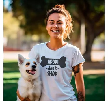 T-shirt adote, não compre - TenStickers