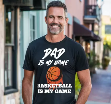 T-shirt basquete é meu jogo - TenStickers