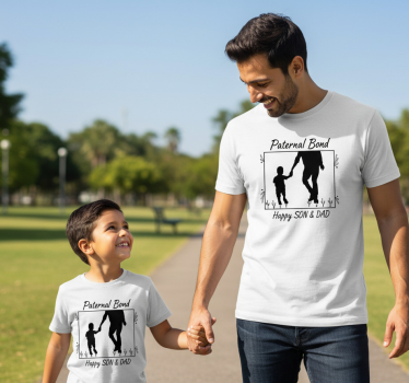 T-shirt pais e filhos camiseta laços paternais - TenStickers