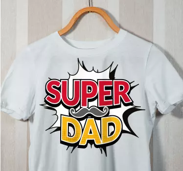 T-shirt pais e filhos estampa super pai - TenStickers