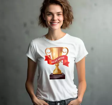 T-shirt para a melhor mãe - TenStickers