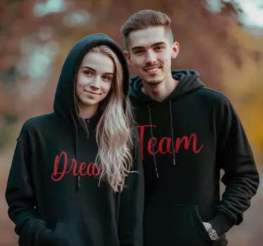 T-shirt de casais equipe dos Sonhos - TenStickers
