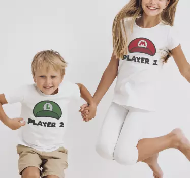 T-shirt para irmãos Jogador um e jogador dois - TenStickers