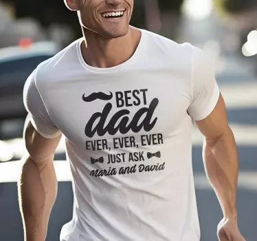 T-shirt para o melhor pai de sempre - TenStickers