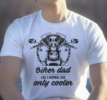 T-shirt para pai motociclista - TenStickers