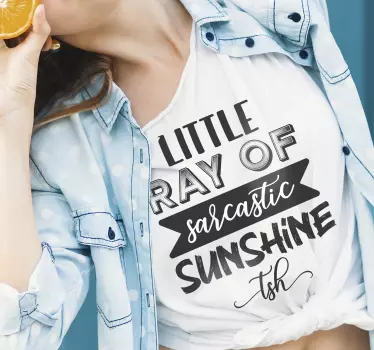 T-shirt pequeno raio de sol - TenStickers