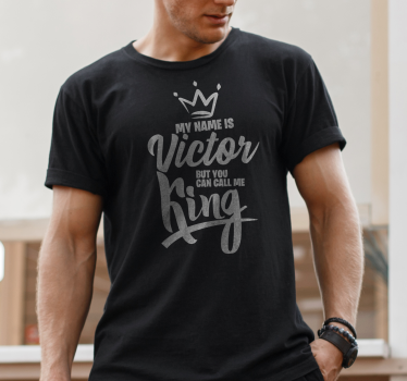T-shirt personalizado chame-me rei - TenStickers