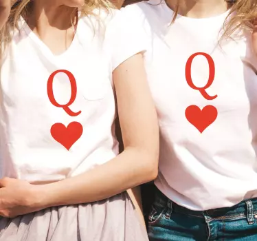 T-shirt personalizável amor e abraço - TenStickers
