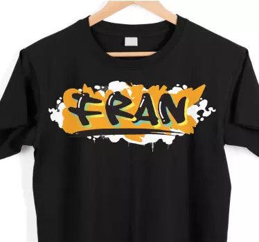 T-shirt personalzável estilo grafite jovem - TenStickers