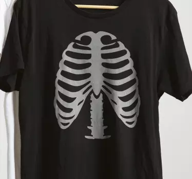 T-shirt ribs skelet halloween - TenStickers