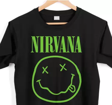 T-shirt rosto sorridente do nirvana - TenStickers
