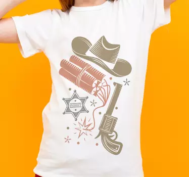 T-shirt roupas com tema western - TenStickers