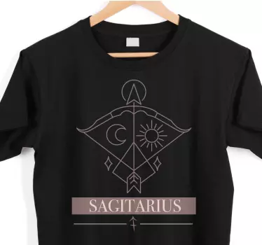 T-shirt símbolo do zodíaco sagitário - TenStickers