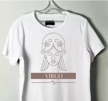 T-shirt símbolo do zodíaco virgem - TenStickers