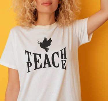 T-shirt teach peace - TenStickers