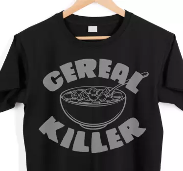 T-shirt tema amante de cereal - TenStickers
