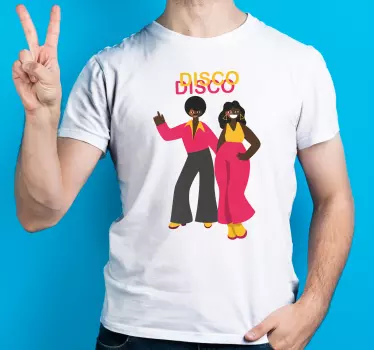 T-shirt vibes de disco retrô - TenStickers