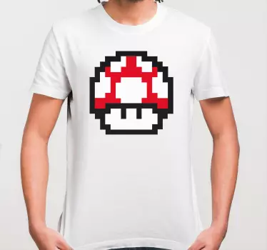 T-shirtinfantil cogumelo mario pixelated - TenStickers