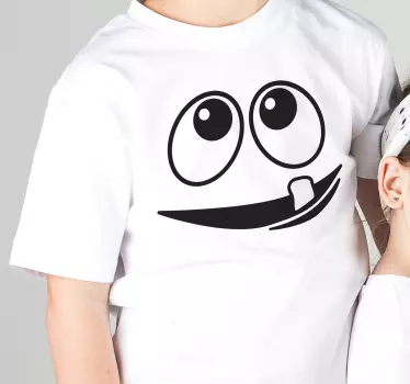 T-shirtinfantil monstro de um dente sorridente - TenStickers