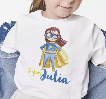 t-shirts infantis personalizada super herói - TenStickers